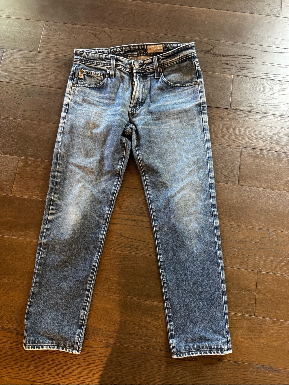 Adriano Goldschmied mens, modern slim, the tellis, Denim Jeans - light Wash, 31R